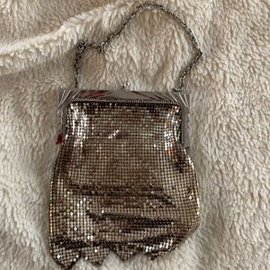 Whiting & Davis Vintage Silver Metal Mesh Cocktail Purse
